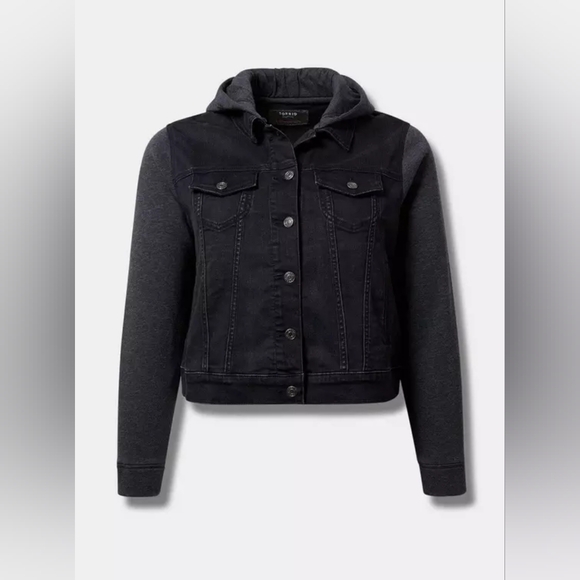 Denim Trucker Jacket, Vintage Black - Picture 5 of 10